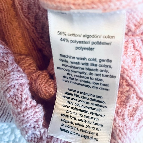 NWT Women's Cable Knit Tank Top - Pink - Size S - Picture 8 of 9